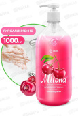 Milana жидкое крем-мыло 1000мл увлажняющее Спелая черешня 
