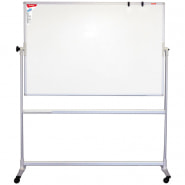 Доска магнитно-маркерная Berlingo "Premium", 100*150см, двусторонняя, поворотная, мобильная