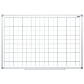   Доска магнитно-маркерная OfficeSpace, 60*90см, клетка, алюминиевая рамка, полочка