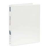 Папка на 4 кольцах Berlingo, панорама, 35мм, ПВХ, белая