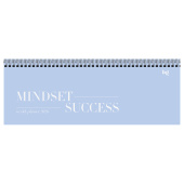   Планинг датированный 2026г., 64л., 285*100мм, картон, BG "Mindset", голубой, отд.фольгой, на гребне