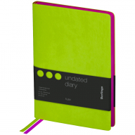 Ежедневник недатир. A5, 136л., кожзам, Berlingo "Fuze", цветной срез, салатовый
