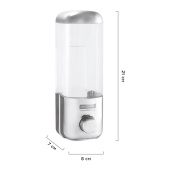 Диспенсер для жидкого мыла OfficeClean Professional, наливной, ABS-пластик, хром, 0,5л