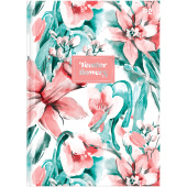  Бизнес-блокнот А5, 120л., евроформат, BG "Tender flowers", матовая ламинация, тиснение фольгой