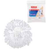   Насадка МОП для швабры OfficeClean Professional круглая, на липучке, диаметр 16см, микрофибра