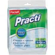 Салфетки для уборки Paclan "Practi", набор 5шт., вискоза, 35*35см, европодвес