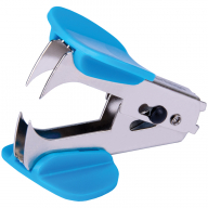 Антистеплер Berlingo "Blitz", с фиксатором, голубой/розовый/черный