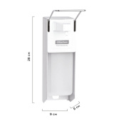 Диспенсер для жидкого мыла OfficeClean Professional, локтевой, белый, наливной, 1л