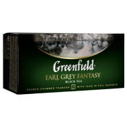 Чай Greenfield "Earl Grey", черный с бергамотом, 25 фольг. пакетиков по 2г
