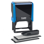 Штамп самонаборный Trodat, 8стр., 2 кассы, пластик, 60*40мм