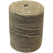 Шпагат льняной, неполированный, 3 нити, d1,5мм, ~1,6кг, ~1000м, коричневый, бобина