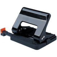 Дырокол энергосберегающий Berlingo "Smart Technology" 15л, металлический, фиксатор, линейка, черный