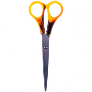 Ножницы OfficeSpace 20см, ручки под янтарь, ПВХ чехол с европодвесом