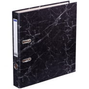 Папка-регистратор OfficeSpace 50мм, мрамор, черная