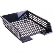 Лоток для бумаг горизонтальный СТАММ "XXL", черный