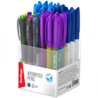 Набор шариковых ручек Berlingo ассорти #1, синие, 0,7мм, 48шт