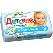 Мыло-крем туалетное Весна "Детское", бумажная обертка, 90г