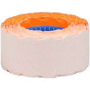 Этикет-лента OfficeSpace, 26*16мм, волна, оранжевая, 800 этикеток