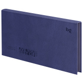   Еженедельник недатированный, 64л., мягкий переплет, кожзам, BG "Waltz.Blue", цветной срез