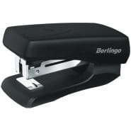 Мини-степлер №24/6, 26/6 Berlingo "Comfort" до 20л., пластиковый корпус, черный