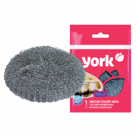 Мочалка для посуды York "Мега", металлическая, 11*4см