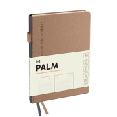   Ежедневник недатированный, А6, 136л., твердый переплет, кожзам, BG "Palm. Ecru pink", пудровый