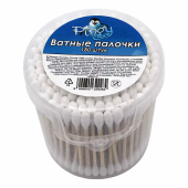Ватные палочки PINGY 180шт бамбук, стакан