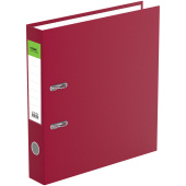   Папка-регистратор СТАММ "Стандарт", 50мм, бумвинил, с карманом на корешке, бордовая