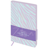   Ежедневник недатированный, А5, 136л., кожзам, Greenwich Line "Vision. Animal print. Zebra", тон. блок, цветной срез