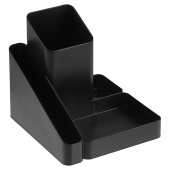 Настольная подставка Стамм "Имидж", черная/серая