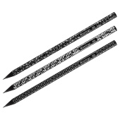 Карандаш ч/г Berlingo "DoubleBlack" HB, круглый, черное дерево, заточен