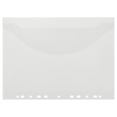   Папка-конверт с перфорацией с клапаном OfficeSpace А4, 180мкм, прозрачная