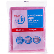 Салфетки для уборки Paclan "Professional", набор 3шт., вискоза, 38*30см