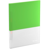 Папка с пружинным скоросшивателем Berlingo "Semicolor" А4, 17мм, 700мкм, с внутр. карманом, салатовая, софт-тач