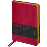Ежедневник недатир. A5, 160л., кожзам, Berlingo "xGold", зол. срез, фуксия