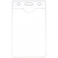 Бейдж вертикальный OfficeSpace, 63*105мм (размер вставки 55*85мм), без держателя