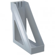 Лоток для бумаг вертикальный Стамм "Базис", серый