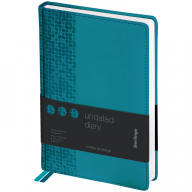 Ежедневник недатир. A5, 160л., кожзам, Berlingo "Vivella Prestige", аквамарин