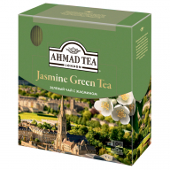 Чай Ahmad Tea "Jasmine Green Tea", зеленый с жасмином, 100 фольг. пакетиков по 2г