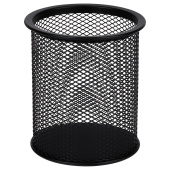   Подставка-стакан СТАММ, металлическая, круглая, черная