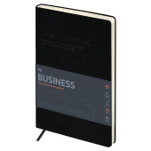   Ежедневник недатированный, А5, 136л., мягкий переплет, кожзам, BG "Business. Graphite", темно-серый