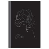   Ежедневник недатированный А5, 136л., ЛАЙТ, BG "Силуэт", soft-touch ламинация, тиснение фольгой