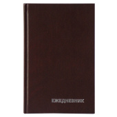   Ежедневник недатированный, А6, 160л., бумвинил, BG, коричневый