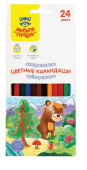   Карандаши акварельные Мульти-Пульти "Невероятные приключения", 24цв., трехгран., заточен., картон, европодвес