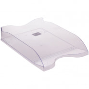 Лоток для бумаг горизонтальный Стамм "Люкс", прозрачный