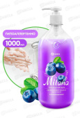 Milana жидкое крем-мыло 1000мл увлажняющее Черника в йогурте 