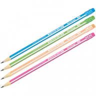 Карандаш ч/г Berlingo "Triangle ultra" HB, трехгран., c ластиком, заточен.