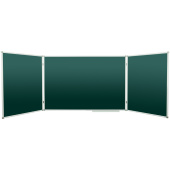   Доска магнитно-меловая/маркерная OfficeSpace, трехсекционная, 300*100/100*75*2, алюминиевая рамка