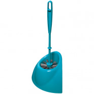 Ерш для унитаза York, с подставкой, уголок, 14*37см, пластмасса, ассорти