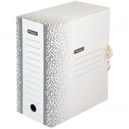 Папка архивная с завязками OfficeSpace "Standard" плотная, микрогофрокартон, 150мм, белый, 1400л.